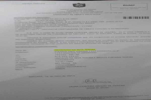 Mandado de prisão